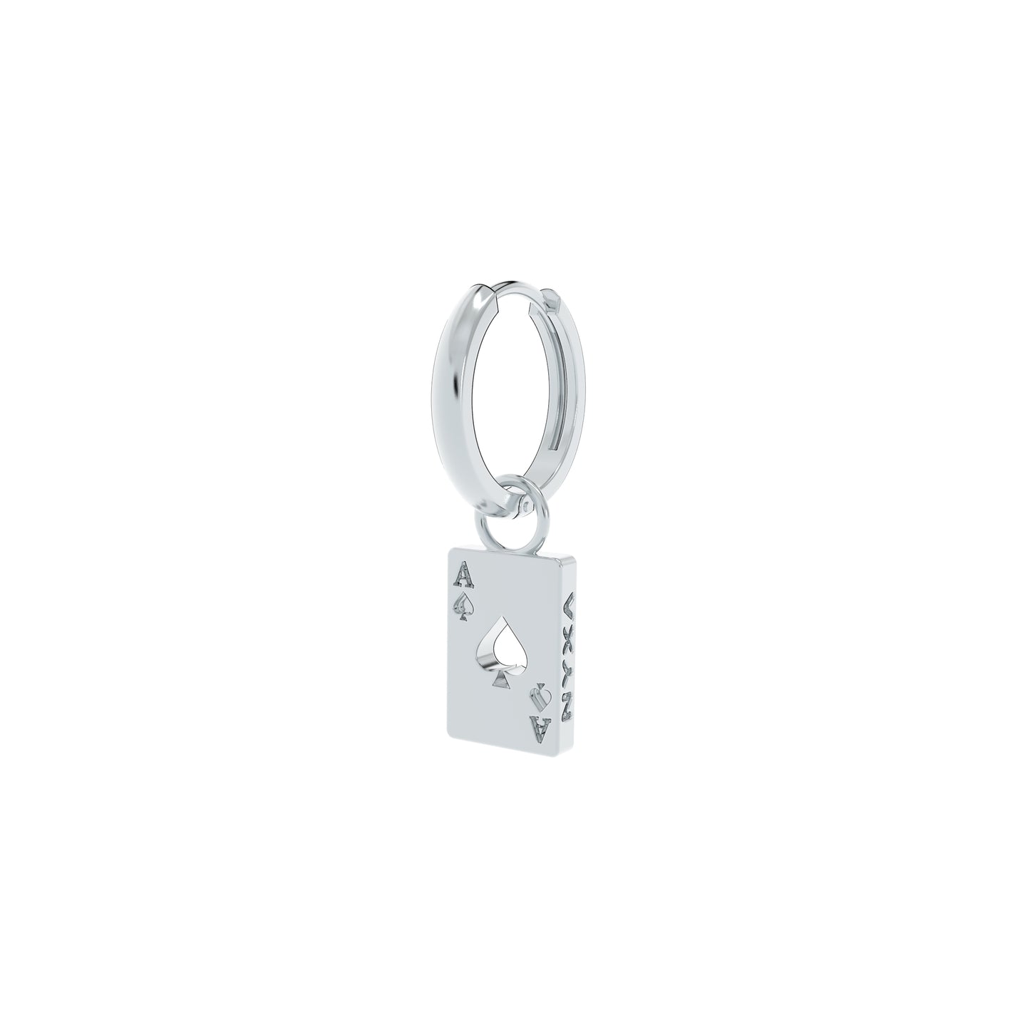Ace Card Sterling Silver Earrings - NYXA