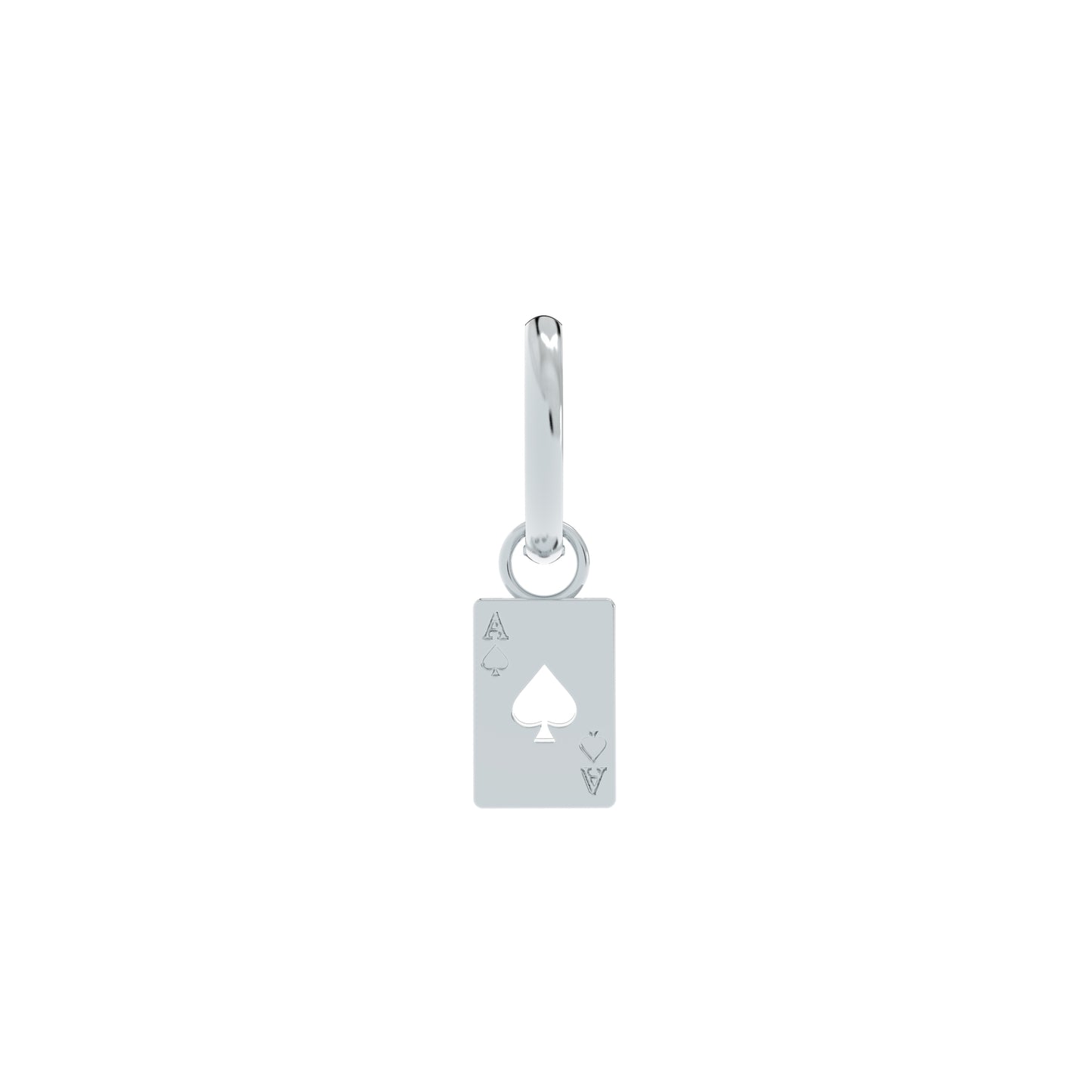 Ace Card Sterling Silver Earrings - NYXA