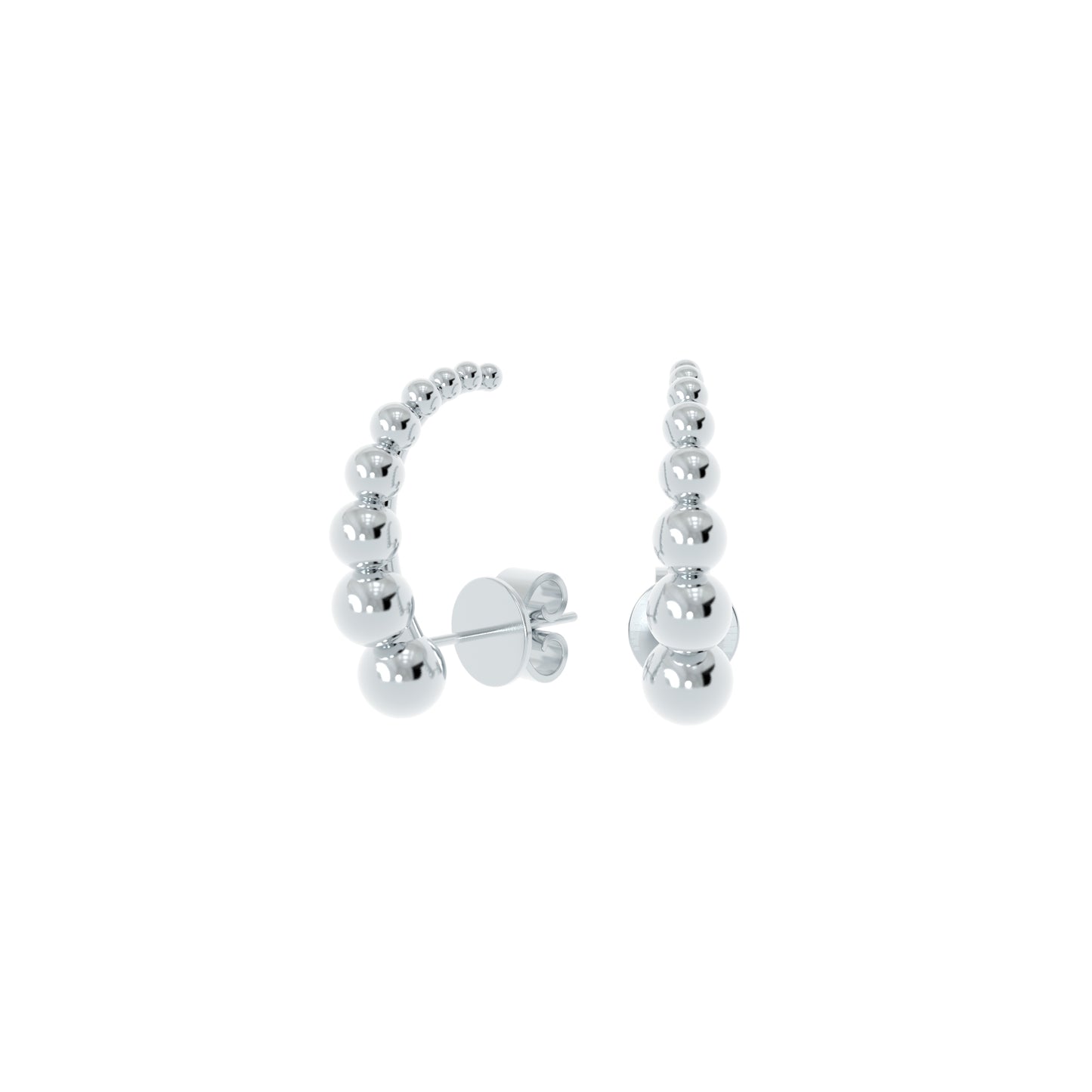 Aether Sterling Silver Wrap Earrings - NYXA