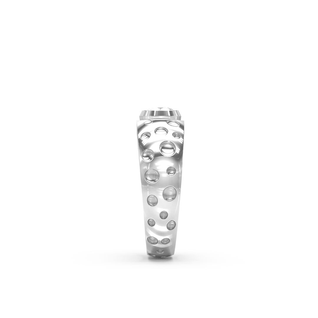 Halo Sphere Sterling Silver Ring