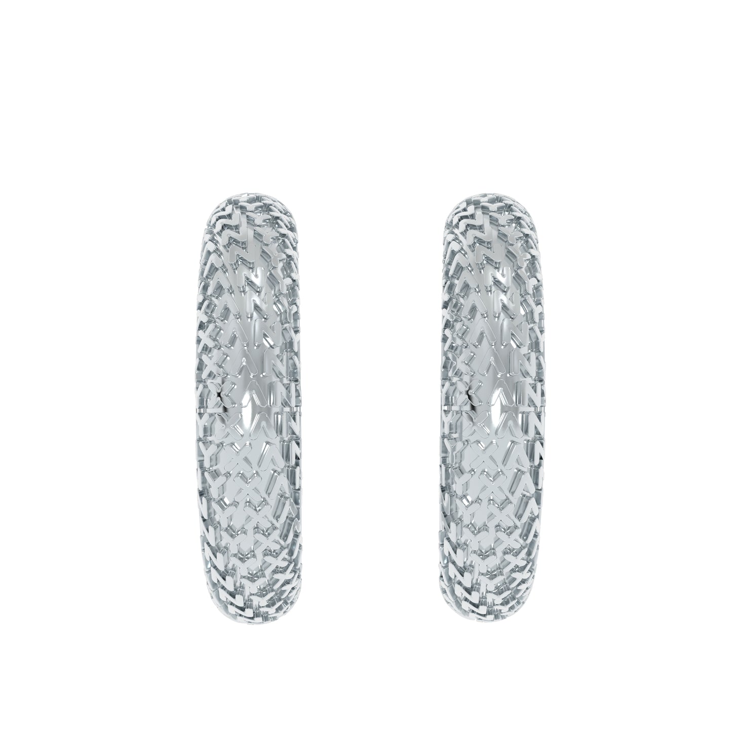 NYXA Tread Sterling Silver Hoop Earrings - NYXA