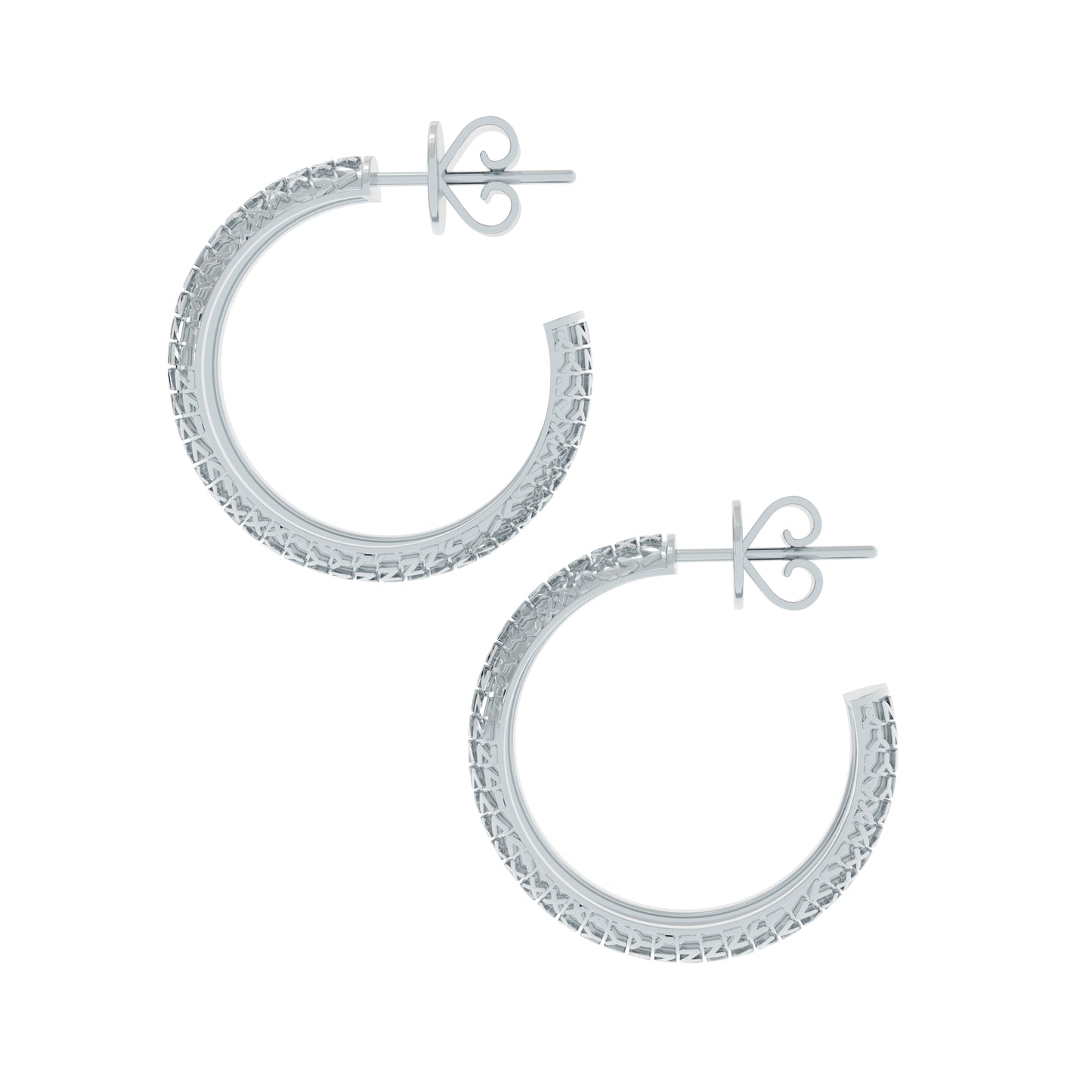 NYXA Tread Sterling Silver Hoop Earrings - NYXA