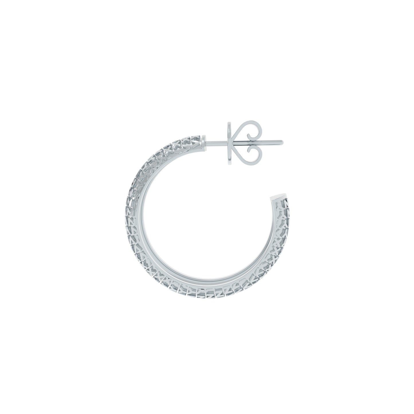NYXA Tread Sterling Silver Hoop Earrings - NYXA