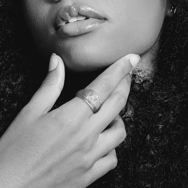 Bastian Sterling Silver Dome Ring - NYXA