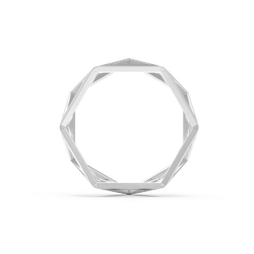Geometric Sterling Silver Ring - NYXA