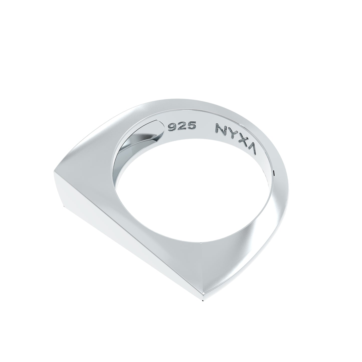 Sector Sterling Silver Stacker Ring - NYXA