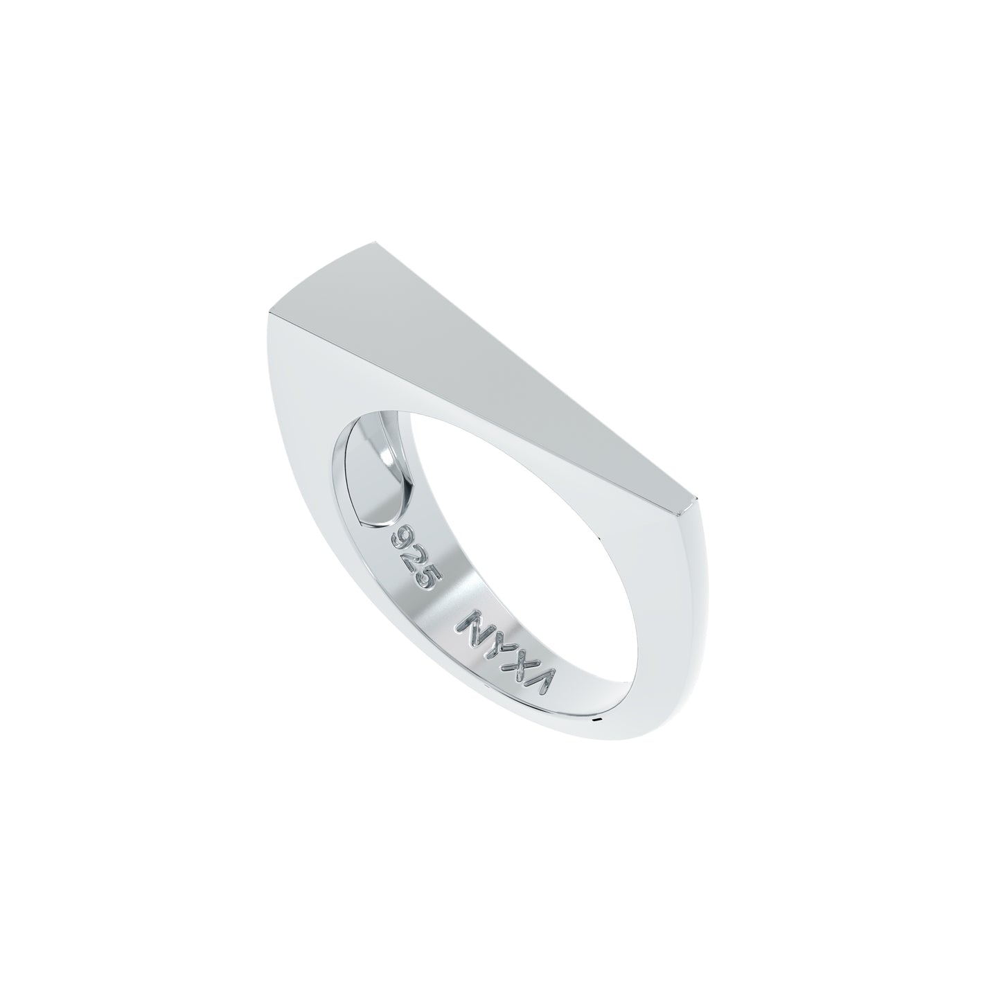 Sector Sterling Silver Stacker Ring - NYXA