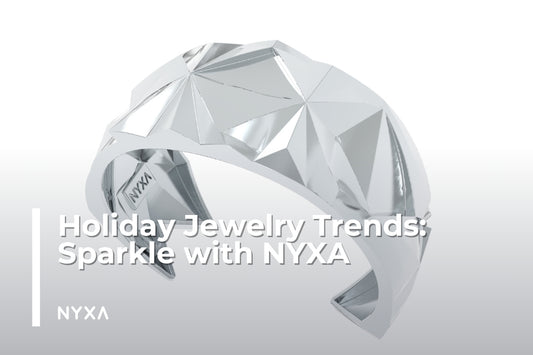 NYXA's Geometric Sterling Silver Cuff Bracelet