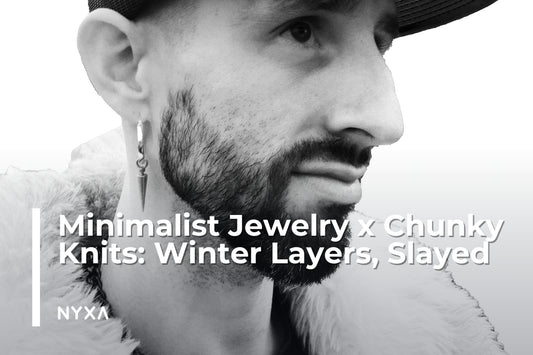 Minimalist Jewelry x Chunky Knits: Winter Layers, Slayed