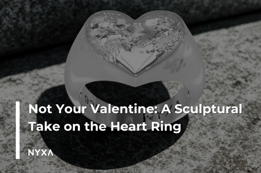 Not Your Valentine: A Sculptural Take on the Heart Ring