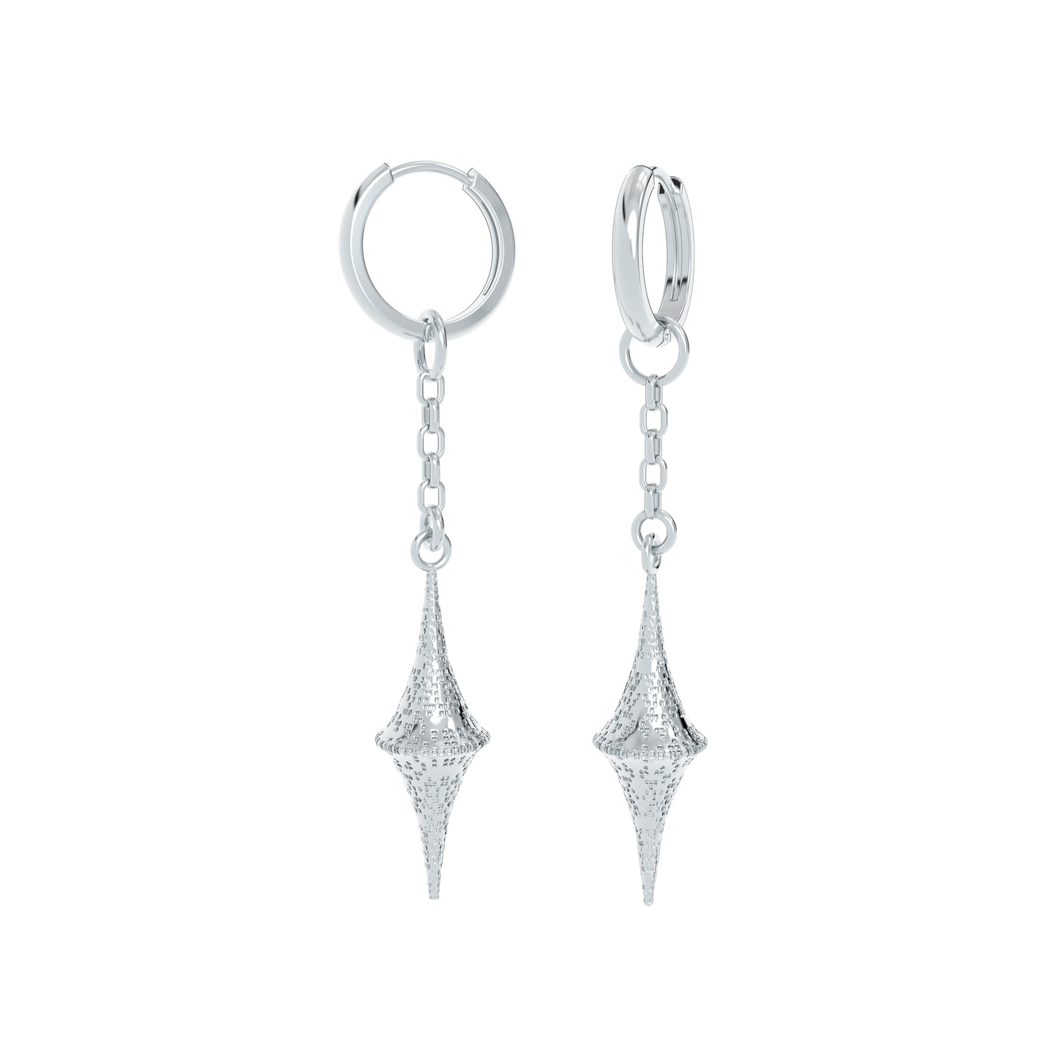 NYXA Pixels Sterling Silver Earrings