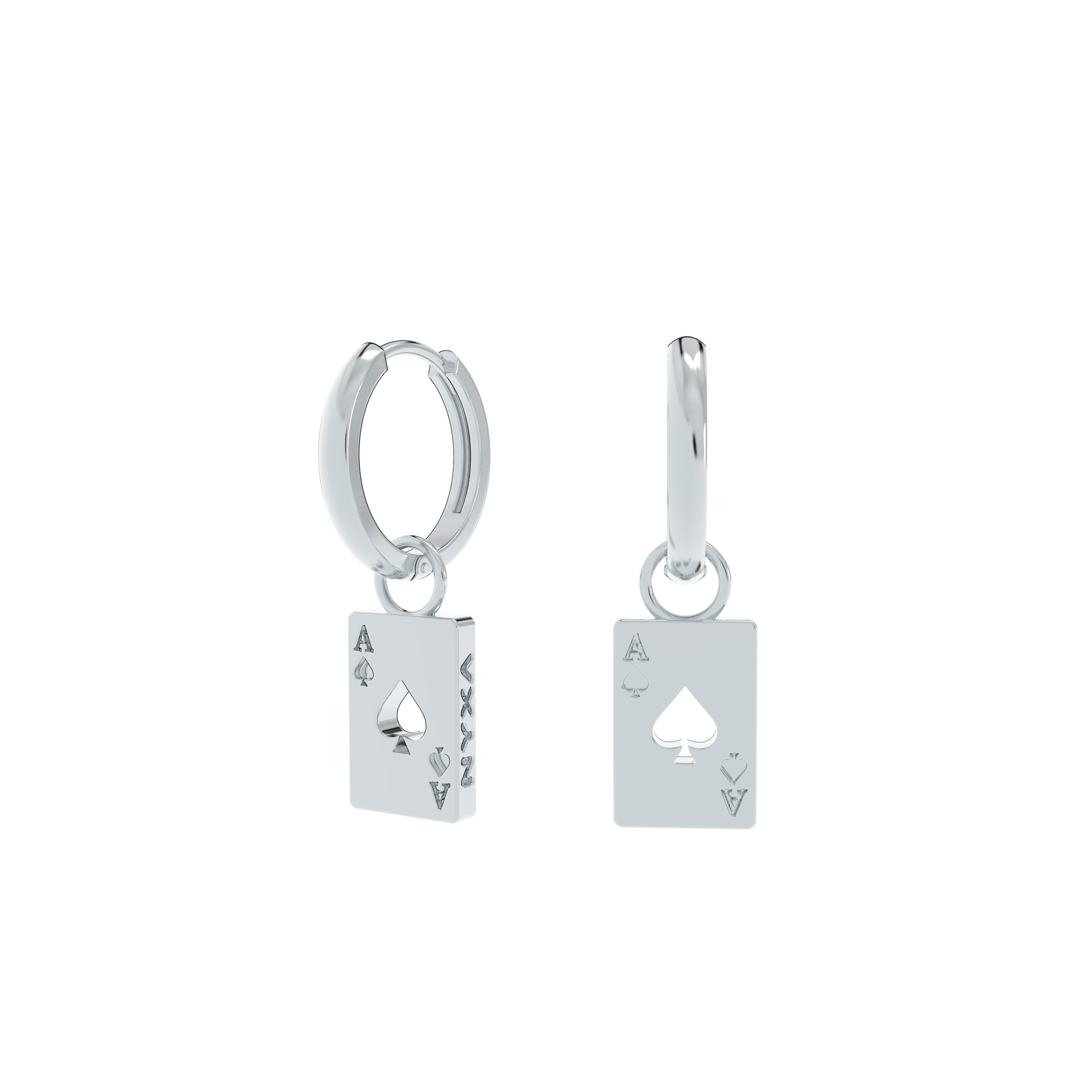 Ace of spades earrings sales