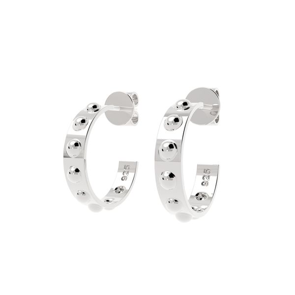 Large Aether Sterling Silver Hoops - NYXA