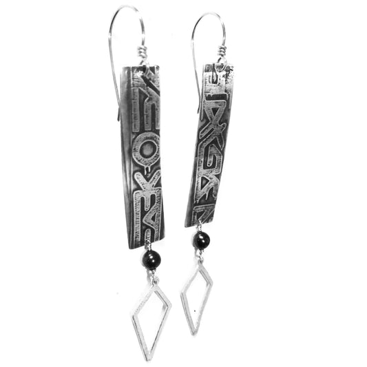 Clio Sterling Silver Drop Earrings