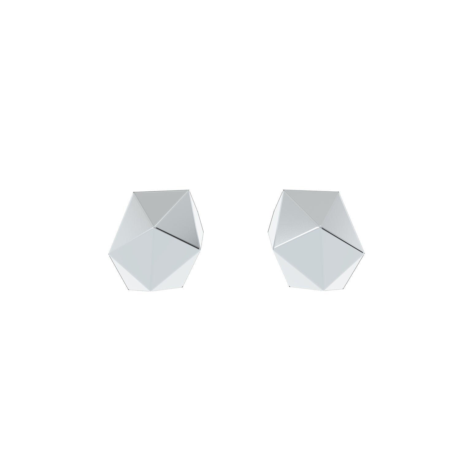 Sterling Silver Moon Rock Stud Earrings - NYXA