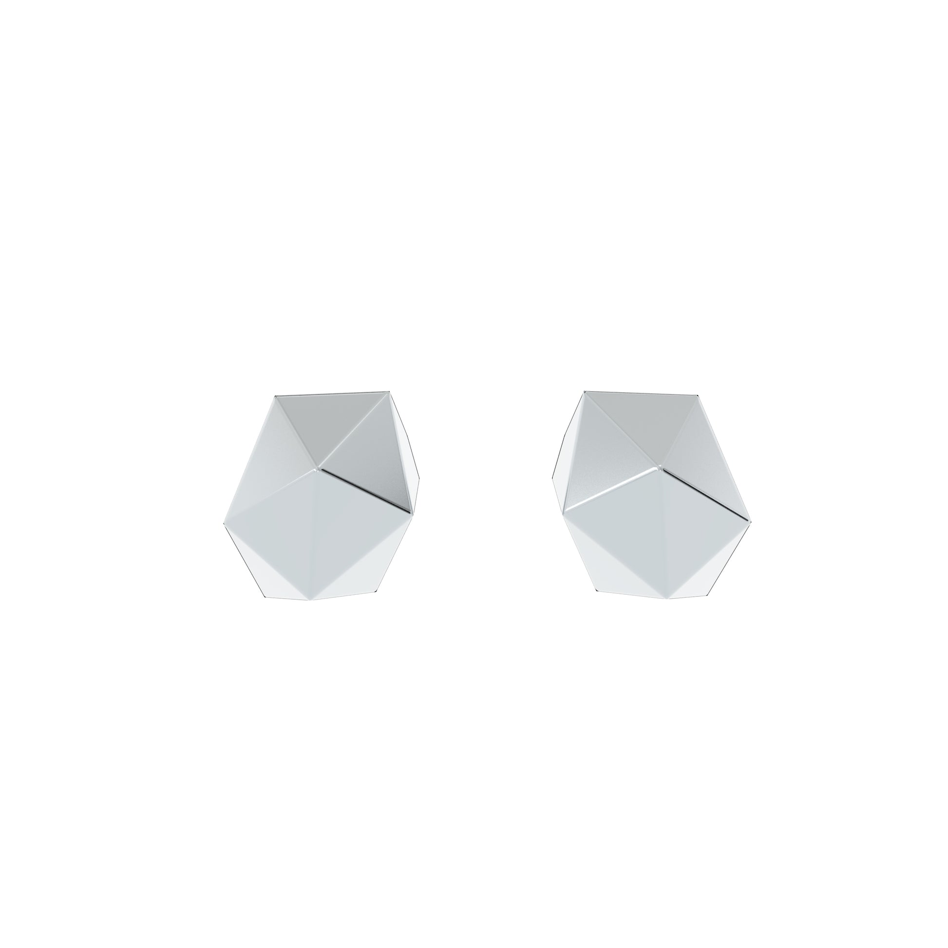 Sterling Silver Moon Rock Stud Earrings - NYXA