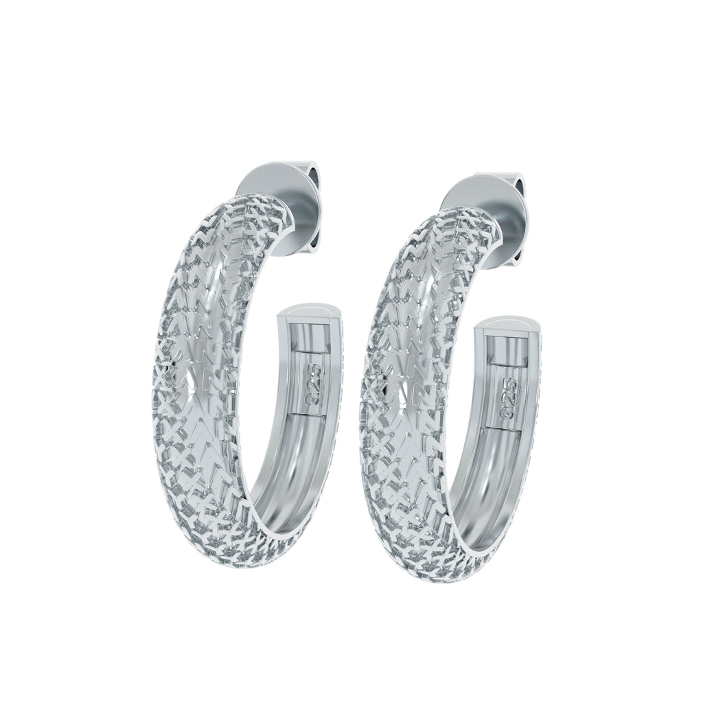 ☆ENGBROX☆ silver925 knot shine earring EBEA24043SV BUTTERCREAM Coni s925 Silver Ribbon Bow Knot Earrings