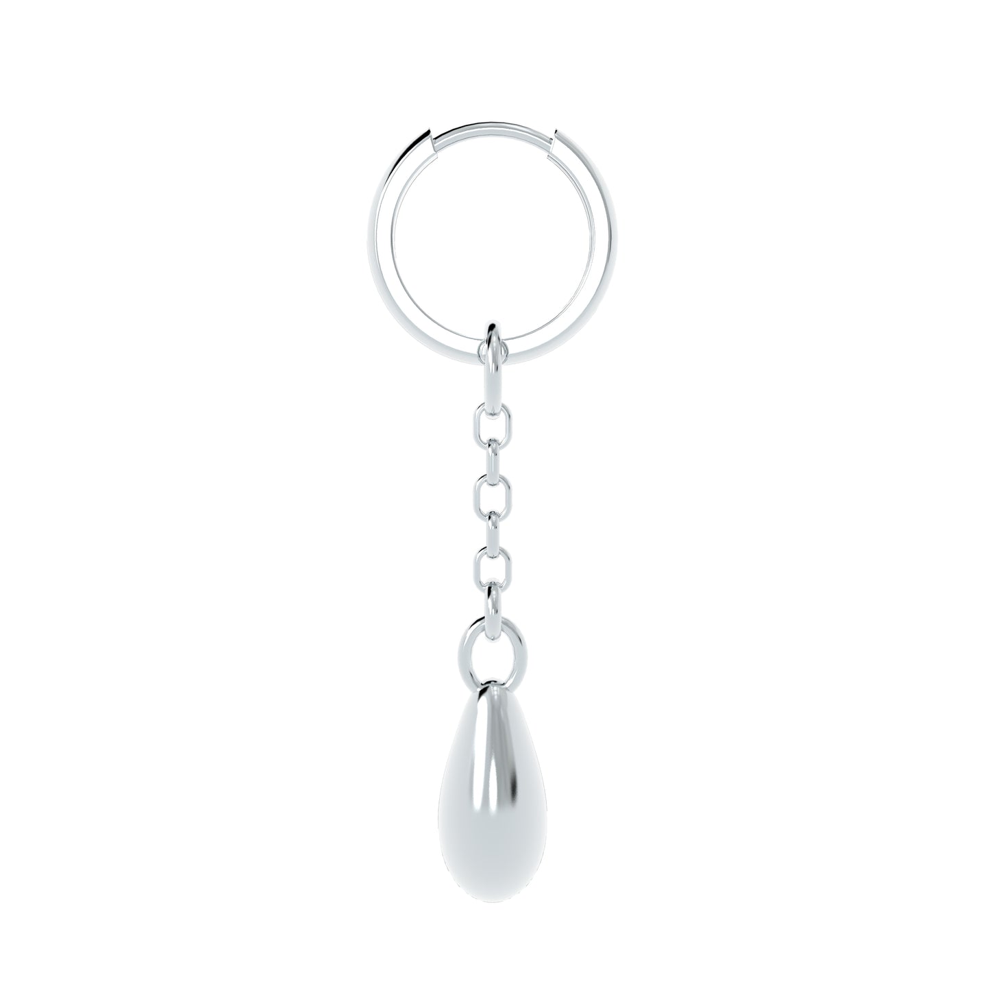 Liquid Silver Drop Earrings