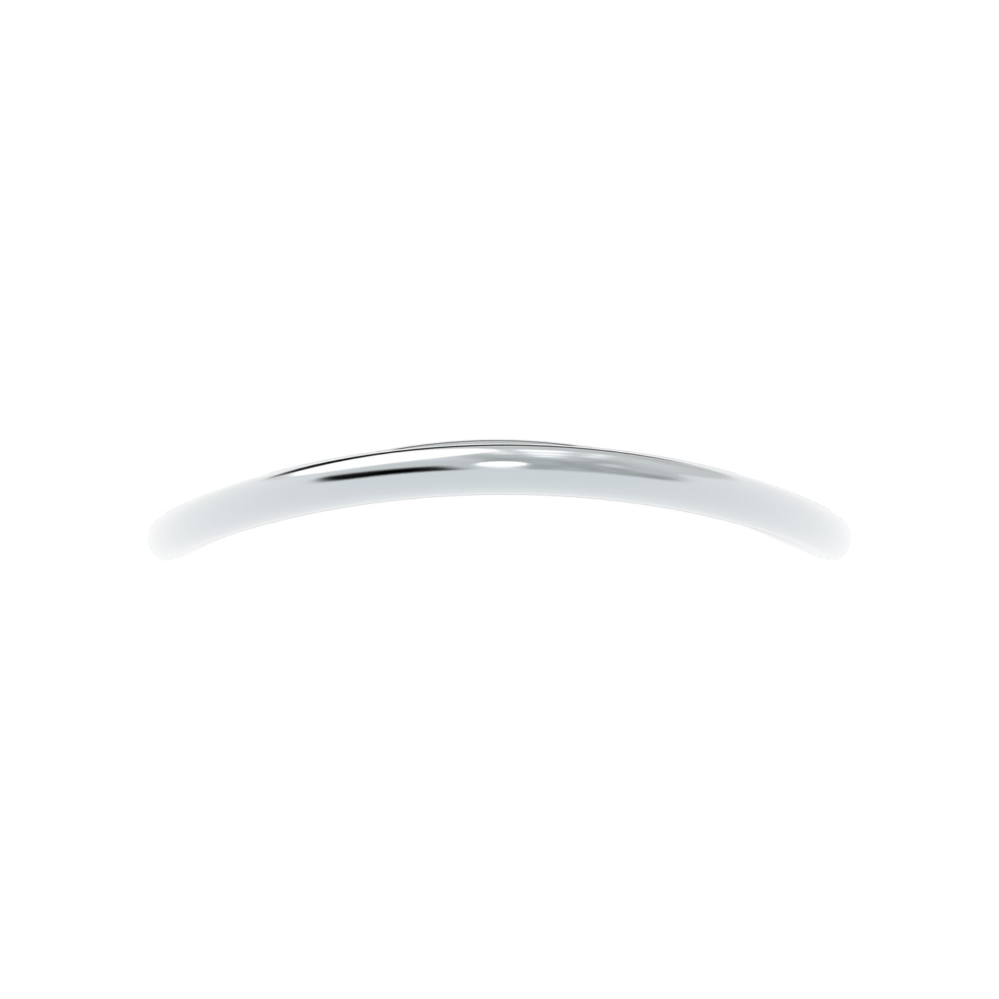 Luxe Minimalist Silver Curve Bracelet