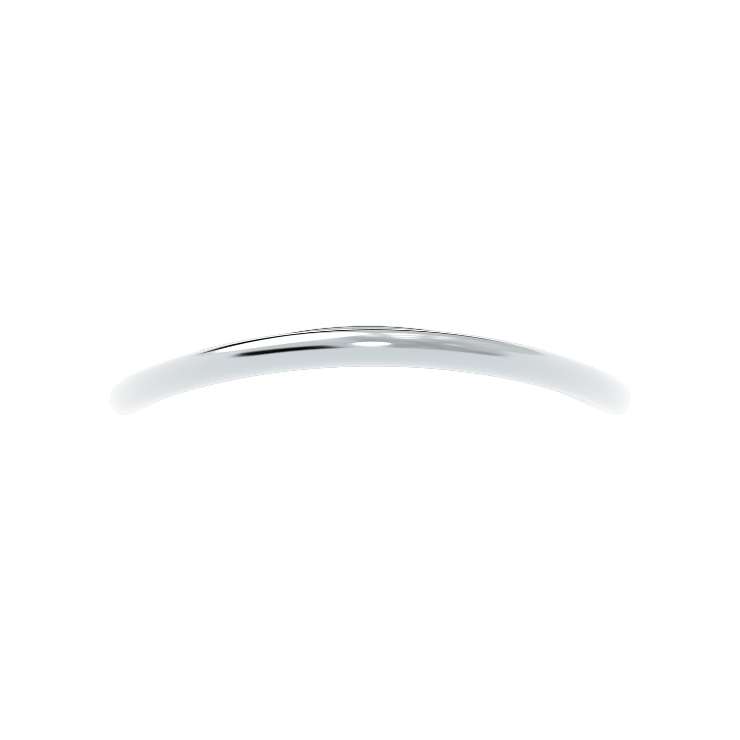 Luxe Minimalist Silver Curve Bracelet - NYXA