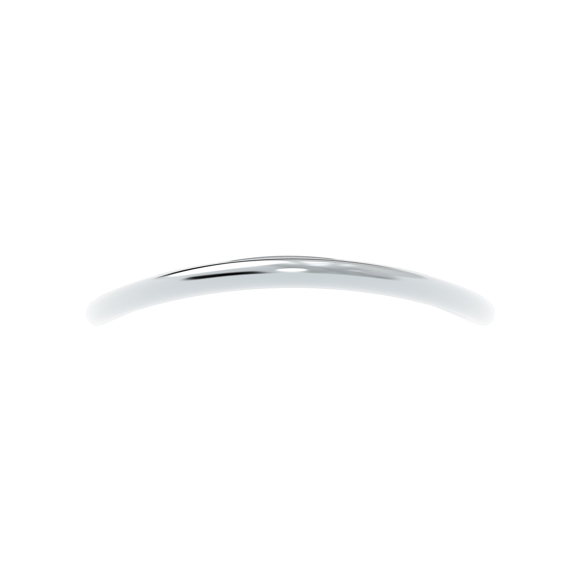 Luxe Minimalist Silver Curve Bracelet - NYXA