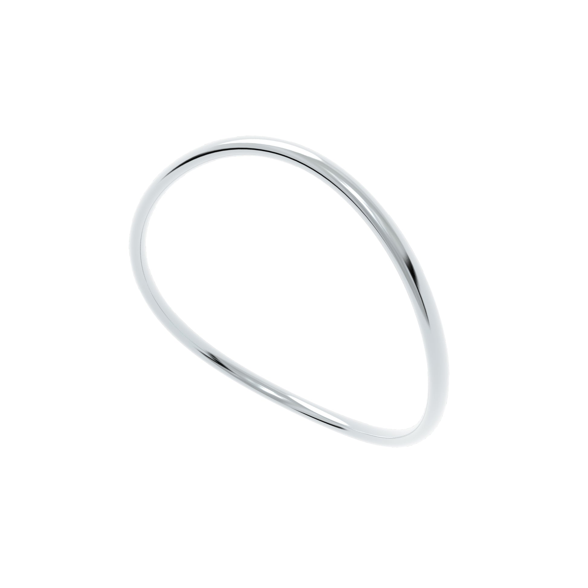 Luxe Minimalist Silver Curve Bracelet - NYXA