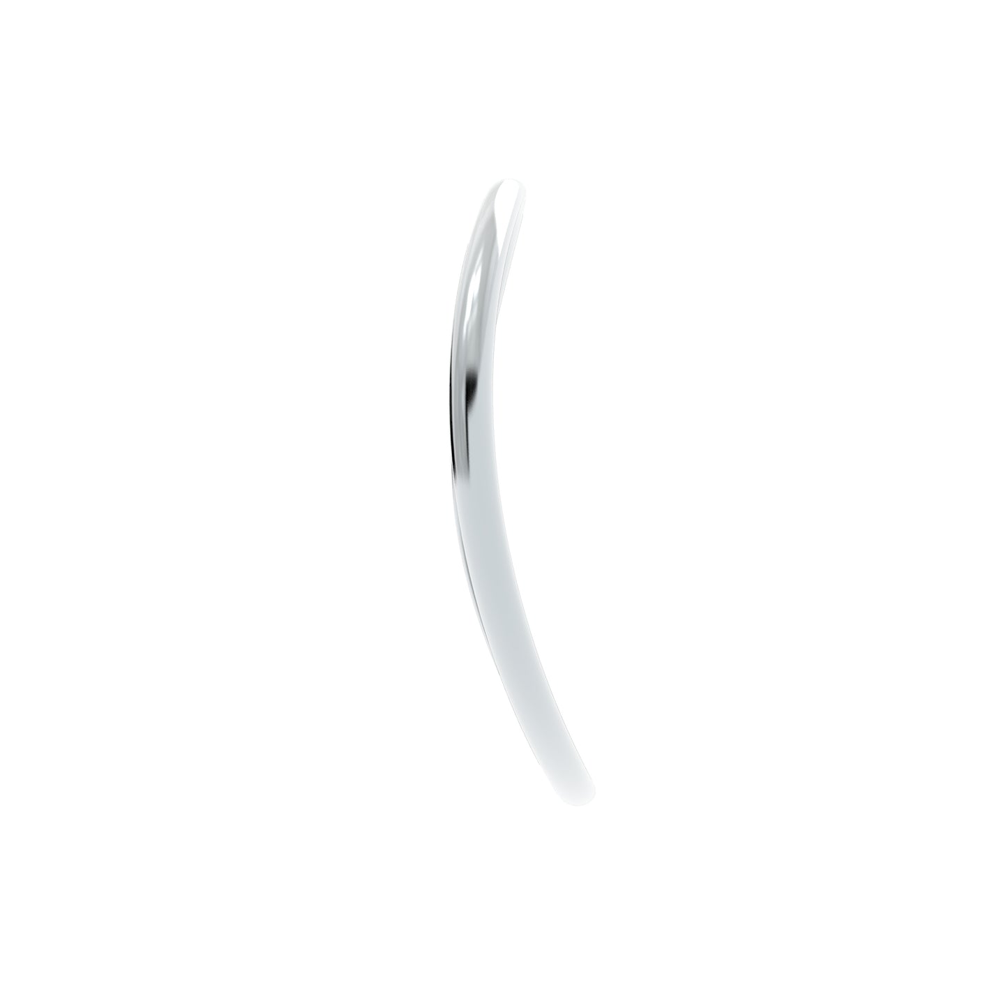 Luxe Minimalist Silver Curve Bracelet - NYXA