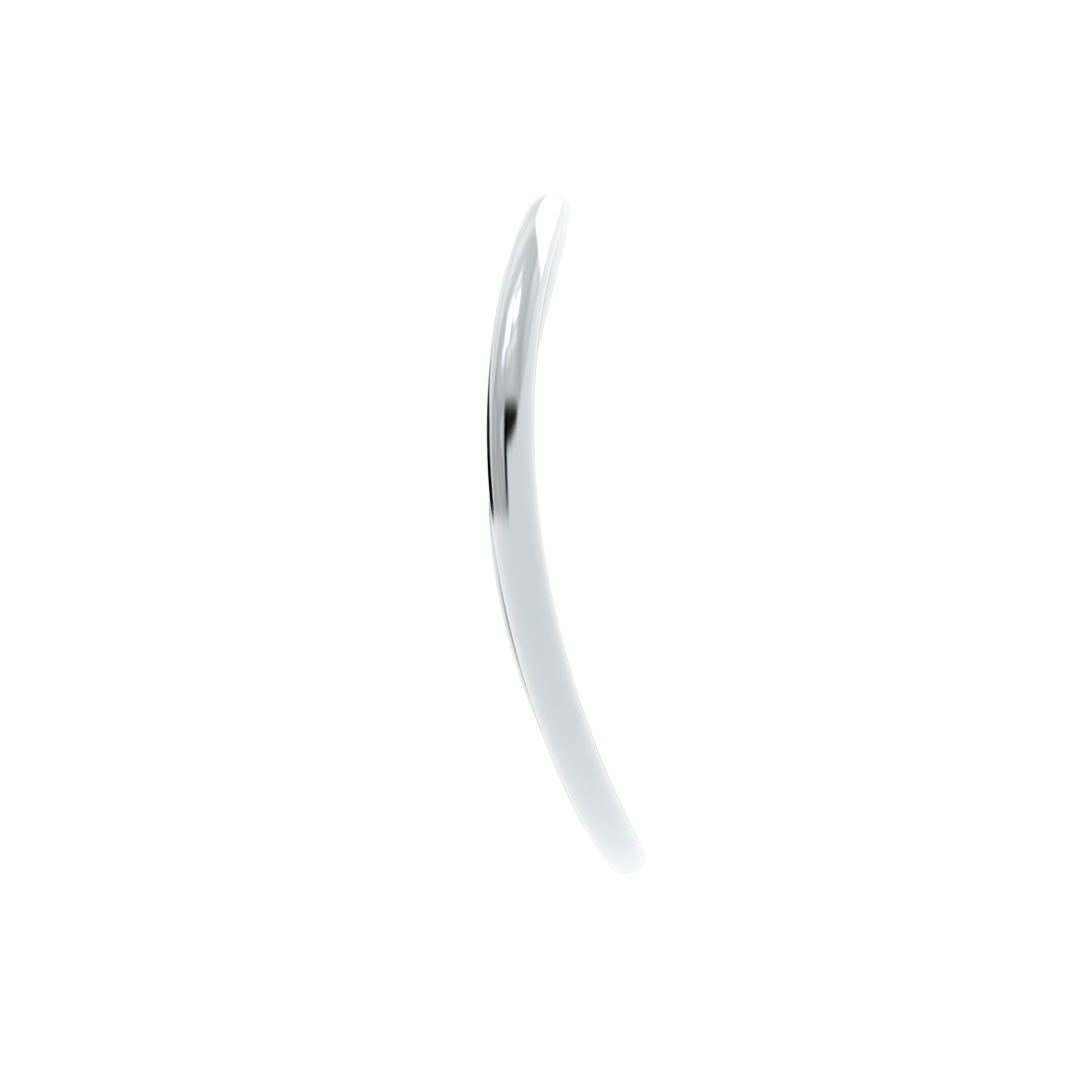 Luxe Minimalist Silver Curve Bracelet - NYXA