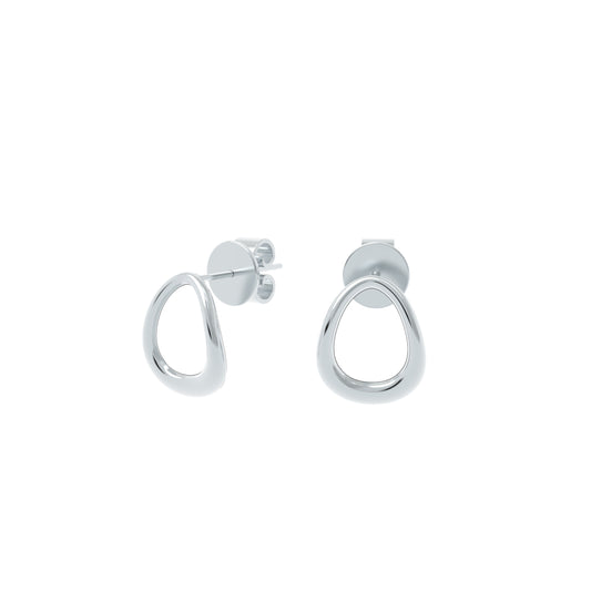 Small Triton Sterling Silver Earrings