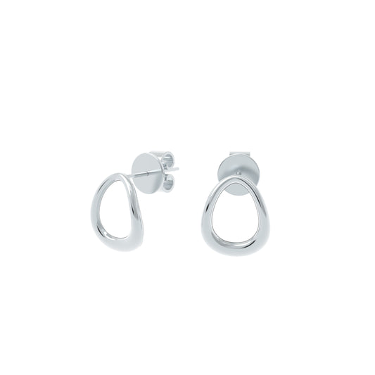 Small Triton Sterling Silver Earrings - NYXA