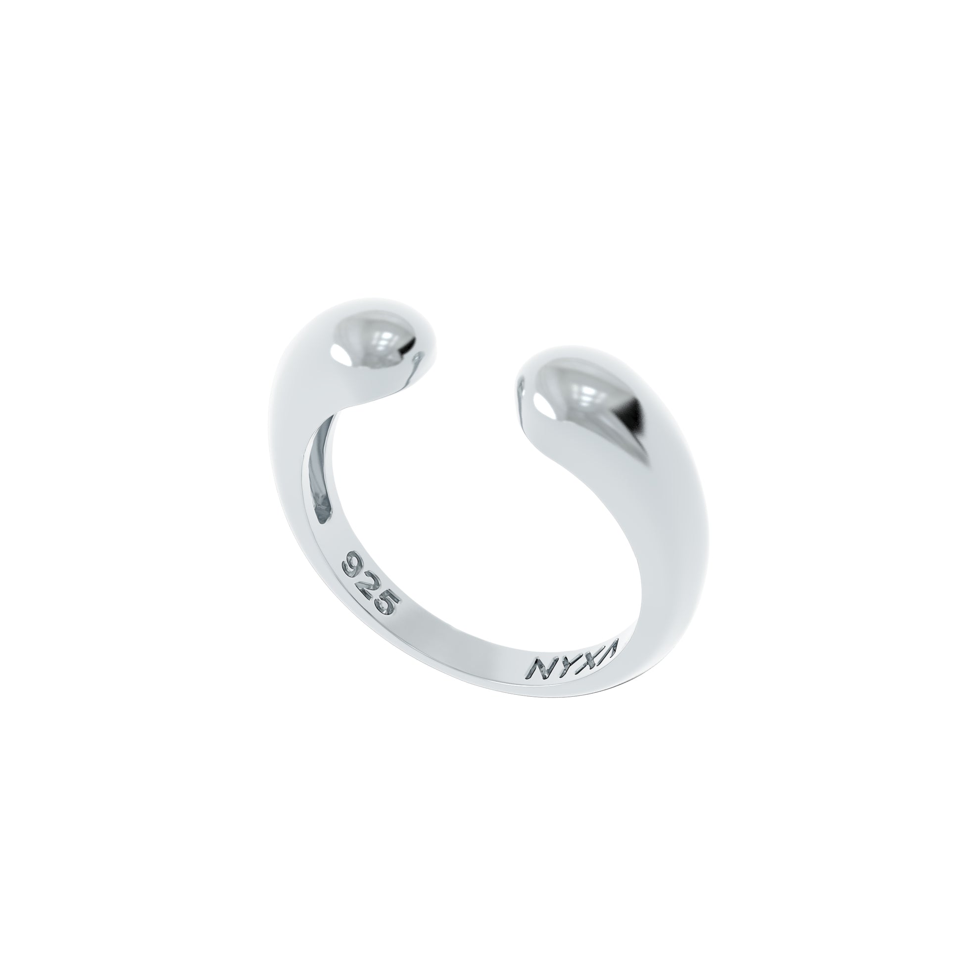 Liquid Silver Fusion Ring - NYXA