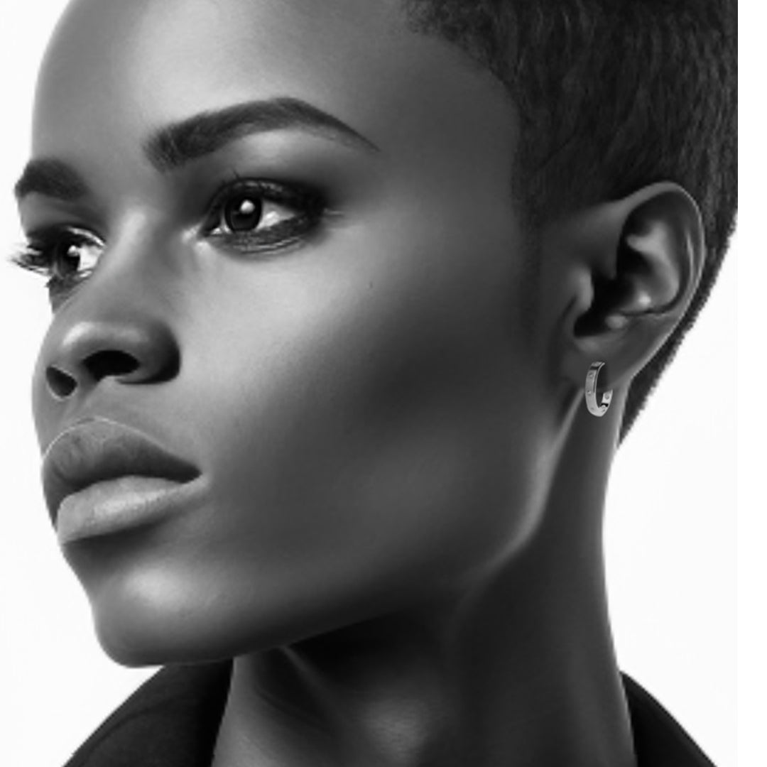 Small Aether Sterling Silver Hoops - NYXA