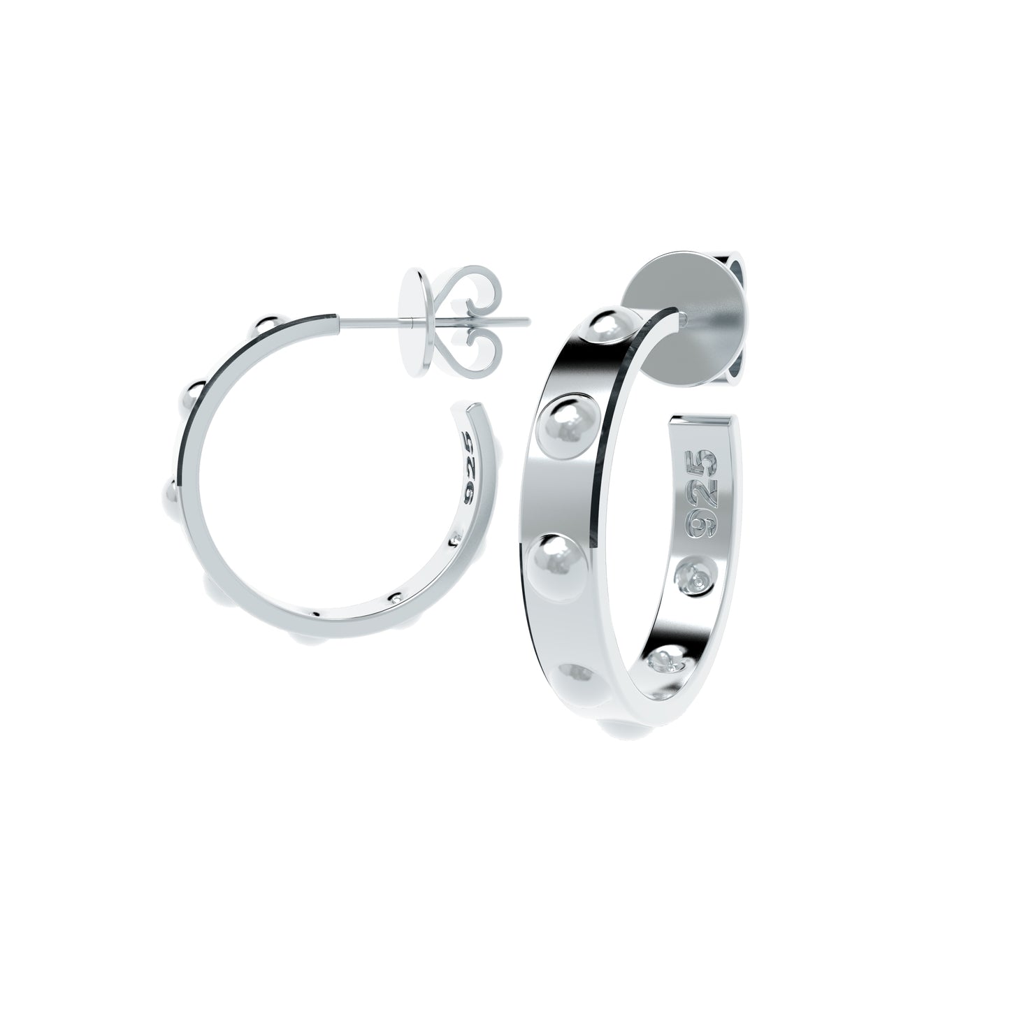 Small Aether Sterling Silver Hoops - NYXA