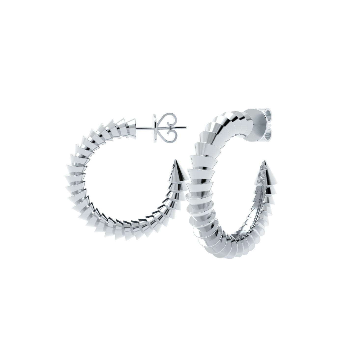 Ourea Sterling Silver Hoops